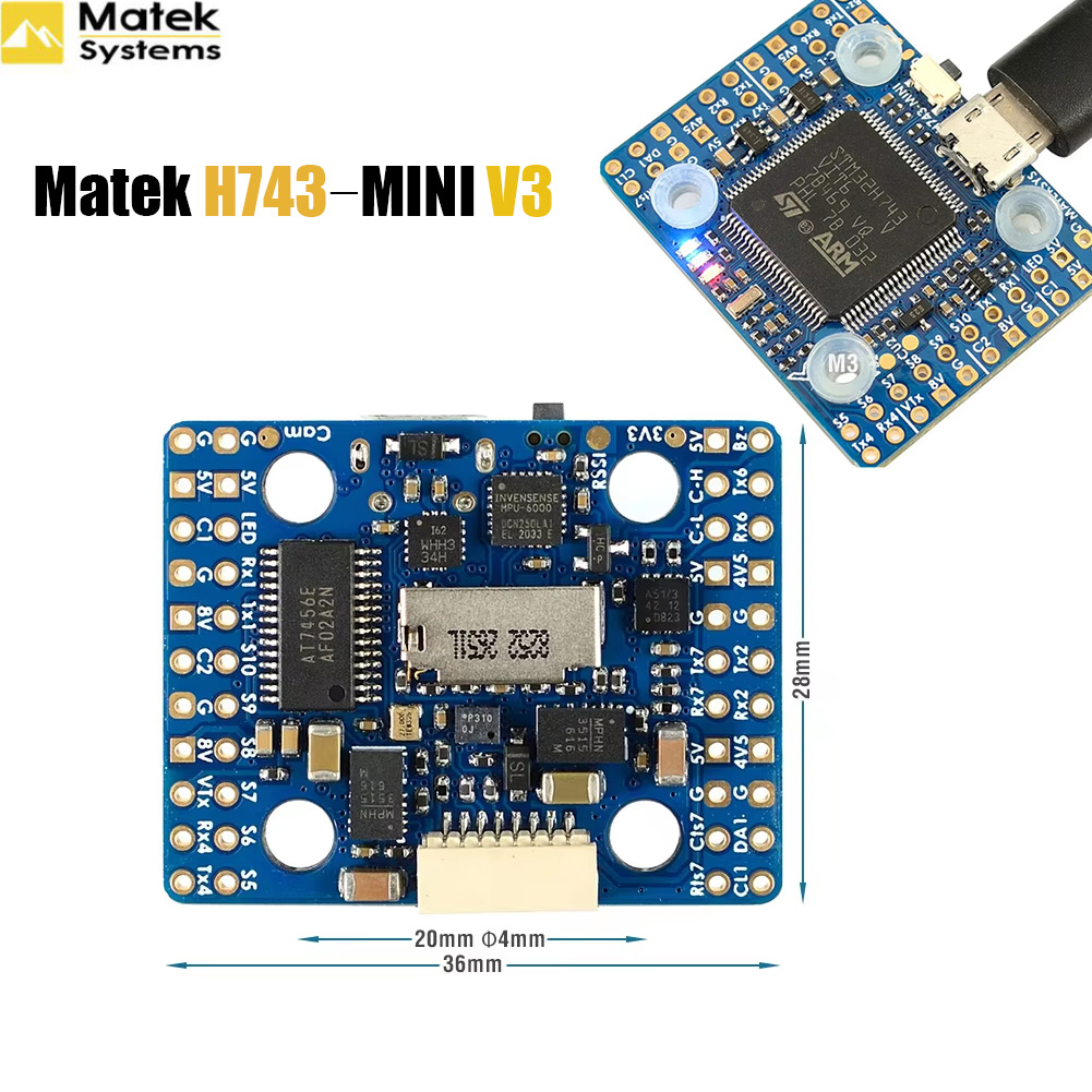 Matek H743‑MINI V3 Flight Cont - Drone Racing Flight Controller 评论和价格